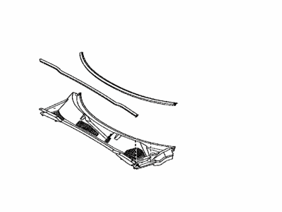 Toyota 55708-0E060 LOUVER Sub-Assembly, Cow