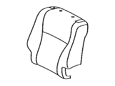 Toyota 71078-0E100-B1 Rear Seat Back Cover, Left (For Separate Type)