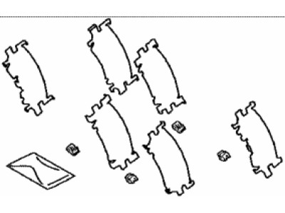 Toyota 04946-02120 SHIM Kit, Anti SQUEA