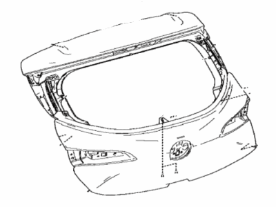 Toyota 67005-12C70 Panel Sub-Assembly, Back