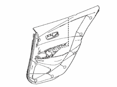 Toyota 67640-12R90-C2 Panel Assembly, Rr Door