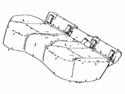 Toyota 71503-12490 PAD SUB-ASSY, RR SEA