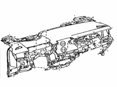 Toyota 55400-12901-C2 Pad Assembly, Instrument