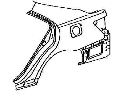 Toyota 61602-33190 Panel Sub-Assembly, QUAR