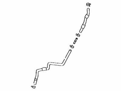 Toyota 23820-28250 Hose Assy, Fuel Vapor Feed