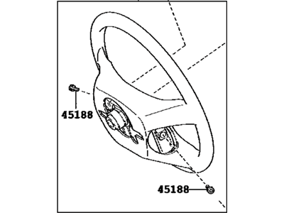 2009 Toyota Camry Steering Wheel - 45100-0W300-E0