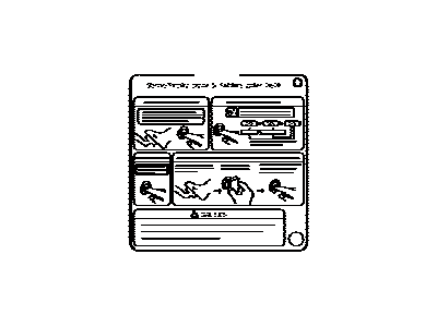 Toyota 89616-30130 Label, Push Start Information