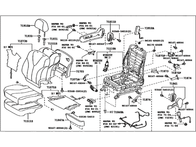 Toyota 71100-33B61-B0 Seat Assy, Front RH