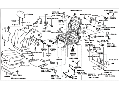 Toyota 71200-33G70-E1 Seat Assembly, Front LH