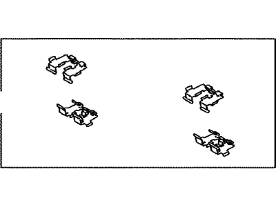 Toyota 04948-33040 Fitting Kit, Disc Brake, Rear