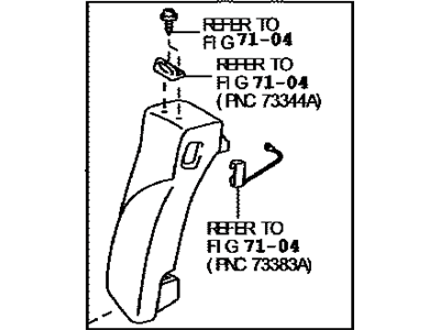 Toyota 71550-33401-B2 Back Assembly, Rear Side S