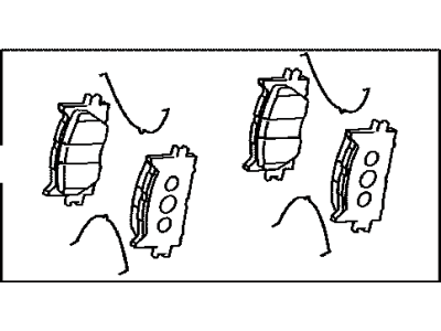 Toyota 04465-33470 Front Disc Brake Pad Kit