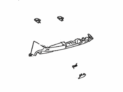 Toyota 55302-33170-E0 Panel, Instrument Panel Finish, Lower RH