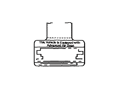 Toyota 74599-48020 Label, Driver & Pass A