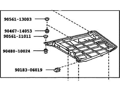 Toyota 57628-33060 Cover, Rear Floor Side