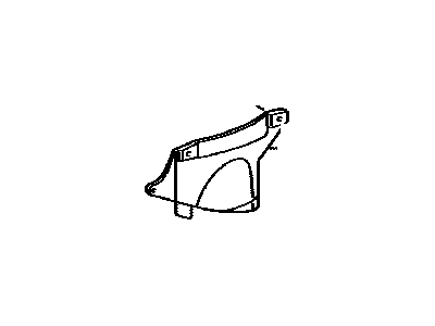 Toyota 53736-33040 Seal, Front Fender Apron, RH