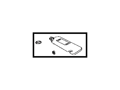 Toyota 74310-33B91-E0 Visor Assembly, Right