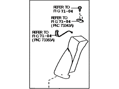 Toyota 71540-33420-E0 Back Assy, Rear Side Seat, RH