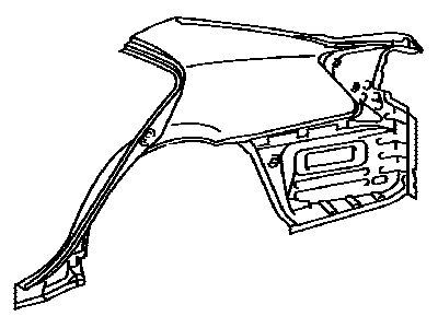 Toyota 61601-33310 Panel Sub-Assembly, QUAR