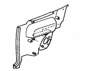 Toyota 62512-16220-B0 Board, Quarter Inside Trim, LH