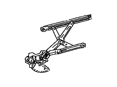 Toyota 69820-16170 Regulator Sub-Assy, Front Door Window, LH