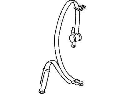 Toyota Paseo Seat Belt - 73210-1G020-B1