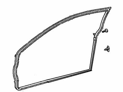 1998 Toyota Paseo Weather Strip - 67862-0W010