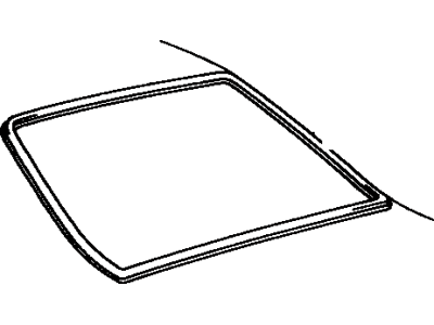 Toyota 75571-16050 Moulding, Back Window, Outside Upper