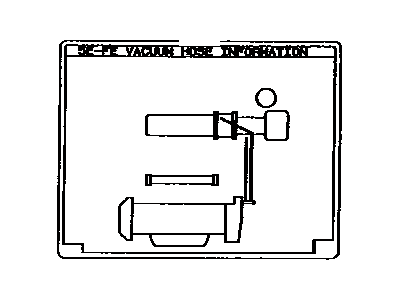 Toyota 17792-11711 Plate, Engine Vacuum Hose Information