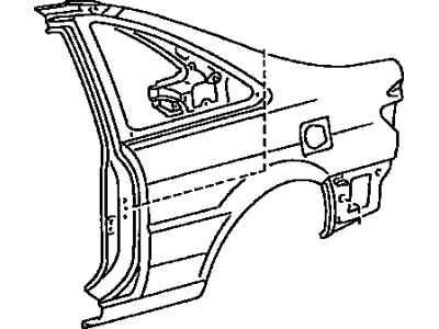 Toyota 61602-16938 Panel, Quarter, LH