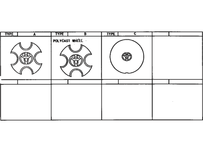 Toyota 42603-0W010 Wheel Hub Ornament Sub-Assembly