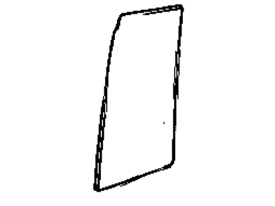 Toyota 68123-42030 Glass, Rear Door Quarter Window, RH