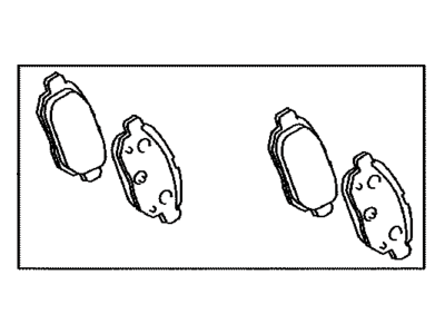 Toyota 04466-76012 Rear Disc Brake Pad Kit