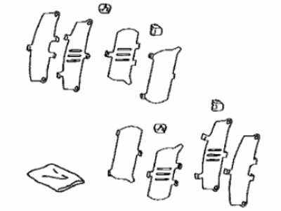 Toyota 04945-76010 SHIM Kit, Anti SQUEA