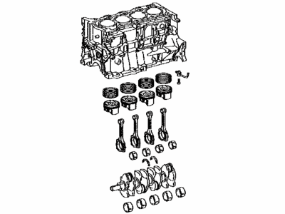 Toyota 11400-37200 Block Assembly, Short