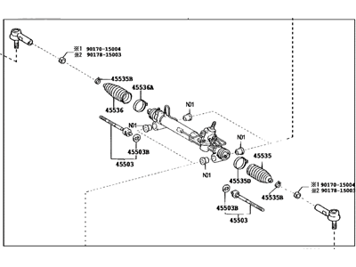 Toyota Highlander Rack And Pinion - 44250-48070