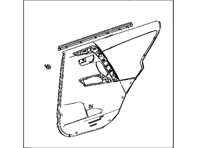 Toyota 67640-0R060-C4 Panel Assembly, Rear Door