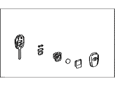 Toyota 89072-0R100 Housing Set, Door Control Transmitter