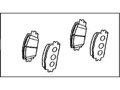 Toyota 04465-0R031 Front Disc Brake Pad Kit