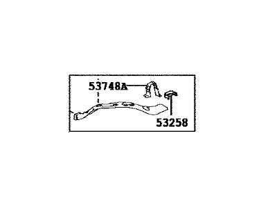 Toyota 53203-0R030 Support Sub-Assembly, Ra