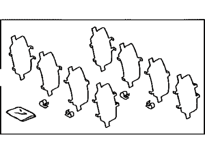 Toyota 04946-0R015 SHIM Kit, Anti SQUEAL