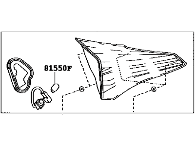 Toyota 81580-0R010 Lamp Assembly, Rear, RH