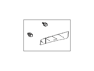 Toyota 75077-0R010 MOULDING Sub-Assembly, R