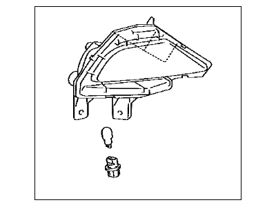 Toyota 81480-0R040 Lamp Assembly, Rear Fog, R