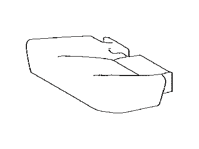 Toyota 71076-0R120-C8 Rear Seat Cushion Cover, Left (For Separate Type)