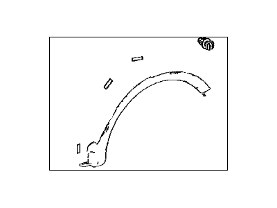 Toyota 75605-0R080-B0 MOULDING Sub-Assembly, Q