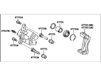 Toyota 47730-52170 Cylinder Assy, Front Disc Brake, RH