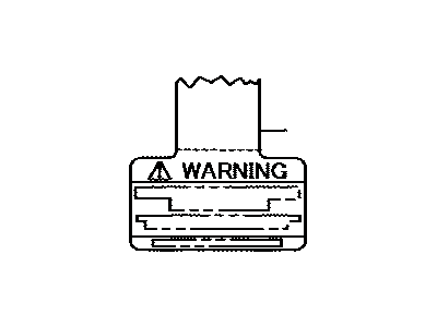 Toyota 74599-50010 Label, Driver & Pass A