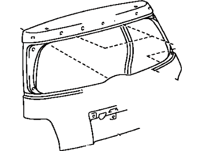 Toyota 67005-52A60 Panel Sub-Assy, Back Door