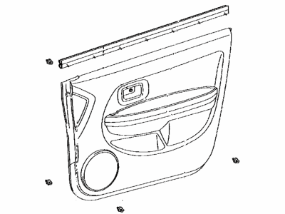 Toyota 67610-5C200-B0 Board Sub-Assy, Front Door Trim, RH